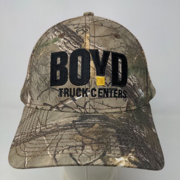 Boyd Truck Centers Men's Snapback Camo Hat Multicolor Embroidered Logo - Picture 2 of 7